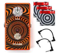 MXR WA90 Wylde Audio Phase Pedal - Bundle with 2 Patch Cables and 3 Sets of Dunlop ZWEN1046 Electric Guitar Strings