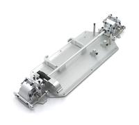 MXRGUMVI 1/12 RC Car Base Plate Differential Gearbox Upgraded Transmission Kit Replacement for WLtoys 124016 124017 124018 124019 Silver
