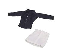 MXRGUMVI 1/6 Scale Female Soldier Clothes for 12" Soldiers Figures Black and White, 10 cm