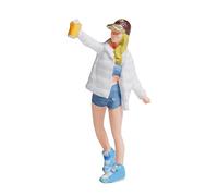 MXRGUMVI 1/87 Diorama Graffiti Figure Characters Resin People Train Layout girl white