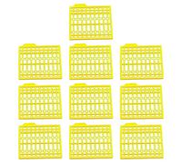 MXRGUMVI 10 Pcs Boilies Stopper Corn Catfish Carp Fishing Hair Stops Equipment Yellow