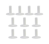 MXRGUMVI 10 Pcs Golf Tees Holders Reusable for Practice Mat Golf Hitting Mats Home White 50 mm