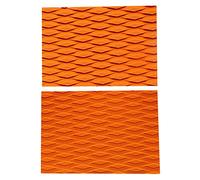 MXRGUMVI 2 Pcs EVA Traction Pad Surf SUP Deck Grip for Surfboard Kiteboard Orange