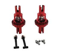 MXRGUMVI 2 Pcs Front and Rear Metal Differential for Wltoys 1/28 284161 284131 K989 K969 Red, 3.16 cm