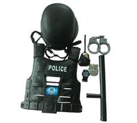 MXRGUMVI 9 Pcs Kids Police Costume Cosplay Costume Props for Carnival Stage Performances