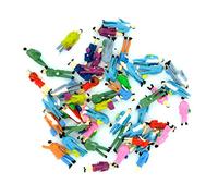 MXRGUMVI Approx.50pcs Hand Painted Model Train Standing Posture People Figures Scale HO (1 to 87)