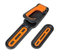 MXRGUMVI Bike Wall Mount Bike Rack for Garage Vertical Cycling Holder for Bicycles Black Orange, 35.5x7.5x17.5 cm