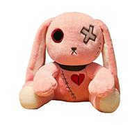 MXRGUMVI crazy rabbits Plush Collection Dreadful Lovely Cartoon for Easter Halloween 25 cm Pink