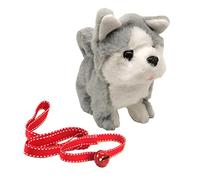 MXRGUMVI Electronic Plush Dog Interactive Barking Tail Wag for Children Gift Husky, 18x15x13 cm