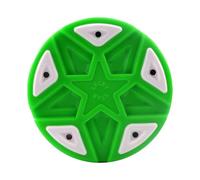 MXRGUMVI Inline Roller Hockey Puck Street Hockey Puck for Entertainment Hockey Player Green, 7.6x2.6 cm