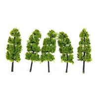 MXRGUMVI Pagoda Trees Model Train Railroad Scenery 1:200 20pcs Dark and Light Green, Type 4