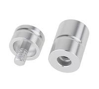 MXRGUMVI Pool Cue Joint Protector Billiard Cue Joint Cap Protect Your Cue Stick 7.5 mmx10.6 mm, Silver, 7.5x10.6 mm