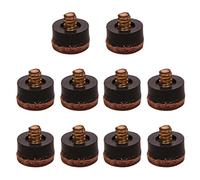 MXRGUMVI Premium 10 Pcs 12 mm Billiards Screw-On Pool Cue Replacement Repair Tips