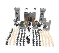 MXRGUMVI Simulation Soldier Model Set Castle Development Toys for Boys Kids Gift