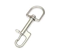 MXRGUMVI Stainless Steel Swivel Snap Hook Clip for Scuba Diving Part Tool Accessories 100 mm, Silver