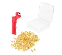 MXRGUMVI Steel Shoe Spikes Replacement with Spike Wrench for Track Field Shoes Gold