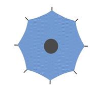 MXRGUMVI Trampoline Shade Cover for 8 Poles Round Trampoline Su mmer Trampoline Awning 14ft, Blue