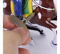 MXRGUMVI Vintage Wind Up Tin Toy Cowboy with Whip and Spinning Lasso