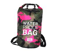 MXRGUMVI Waterproof Backpack Pocket Storage Floating Backpack for Kayak Canoe Camping 15L, Rose Red