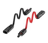 MXRPV Solar Panel Flat Cable, 4 mm², 35 cm, Red & Black, Copper & Tin, 1500 Volts, IP67 Waterproof, Suitable for Solar Power Stations & Balcony Power Plants