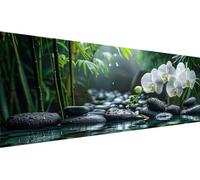 MXRUOO Diamond Art Painting Kits, 5D Zen Diamond Painting, Full Drill, Large Flower, Adults, Kids, 200x80cm