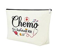 Mxrymvu Chemo Care Package for Women Makeup Bag Chemo Nurse Gifts Cosmetic Bag Chemotherapy Gift for Women Breast Cancer Nurses Gifts Zipper Pouch Cancer Nurse Thank You Gift Travel Pouch