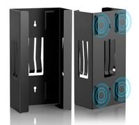 Mxsapve Magnetic Glove Box Holder, Disposable Glove Dispenser Wall Mount, Metal Glove Rack Organizer for Rubber Latex Gloves Tissue Box, Black