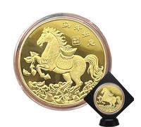 Mxshc 2026 Year of The Horse Souvenir Coin | Horse for Luck Decoration Coin,Commemorative Memorial Souvenir Keepsake for Adults Collectors Friends Men Family