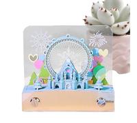 Mxshc 3D Calendar 2026, 3D Paper Peel off Ferris Wheel Calendar, Notes Timepiece Sticky Desk for Christmas Organization Planning Home Work Holiday Kids Schedule Office School