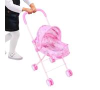 Mxshc Baby Stroller Toy - Realistic Stroller with Canopy - Small Baby Folding Pushchair,for Babies Boys Girls Home Travel Party Birthday School Outdoor