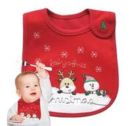 Mxshc Christmas Baby Bib Baby Bandana Dribble Bibs Waterproof Comfortable Baby Feeding Bibs Christmas-themed Drool Bibs For Feeding Time Festive Bibs For Baby 28x19x0.5cm