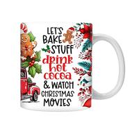 Mxshc Christmas Coffee Mug Ceramic Christmas Coffee Cup Funny Drinking Mugs Tea Cup Table Centerpiece for Water Juice Beer Wine Holiday and Home Decor 350ml