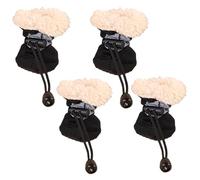 Mxshc Dog Boots Paw Protectors,4X Winter Warm Pet Puppy Reflective Snow Boots | Anti-Slip Dog Shoes Waterproof Dog Booties for Snow, Beach, Hiking, Camping