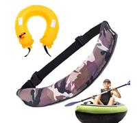 Mxshc Flotation Belt - Inflatable Belt Pack,Adjustable Reflective Tool with Whistle Survival Aid for Women Outdoor Sports Fishing Paddleboarding Kayaking
