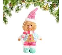 Mxshc Gingerbread Man Stuffed Toy | Christmas Gingerbread Stuffed Animal - Soft Cuddly Doll Home Decorations for Family Kids Friends Toddler Girls Children Teens