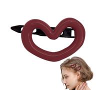Mxshc Heart Shape Hair Claw | Bath Hair Accessories Morandi Claw Clip,Non-Slip Christmas Accessories with Vivid Appearance Gift for Women Girls