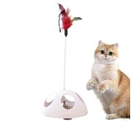 Mxshc Interactive Cat Toy With Feather, Cat Teaser Feather Toy With Suction Cup, Pet Training Accessory For Exercise, Play, Kitten, Chasing, Boredom 16.3x10.4x10.4 Cm
