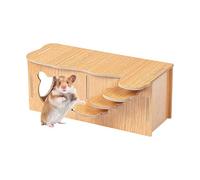 Mxshc Landscaping Toys With Climbing Ladder | Hamster Habitat Accessories,Natural Hamster Hiding Habitats Décor for Syrian Hamsters, Chipmunk