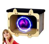 Mxshc Mobile Phone Projector, Cardboard Home Cinema Wooden | Mobile Smartphone Hologram, Display Stands Projector, Multi-Angle, Visuals For Home Cinema