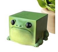 Mxshc Resin Frogs | Green Cube Shaped Bonsai Decoration - Garden Frogs Outdoor Decor - for Shelf Indoor Outdoor Yard Patio Lawn Desk Bookshelf