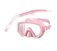 Mxshc Scuba Snorkel,Silicone Scuba Diving Snorkeling Set | Silicone Panoramic Wide View Goggles Face Cover Set for Swimming Training Island Tourism Beach Trip Underwater