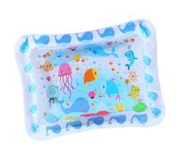 Mxshc Water Play Mat | Foldable Water Bed for Dogs | Inflatable Crawling Pad Thickened Pet Supply for Sleeping All Age Hot Weather Indoor Outdoor Travel Family Living Room Bedroom
