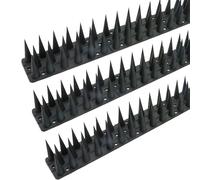 Bird Spikes, Pigeon Spikes for Pigeon Deterrent to Keep Bird or Animals Away, for Outdoor Garden to Keep Birds Away,Fence Wall Spikes of Bird Deterrent Covers 4m,Black