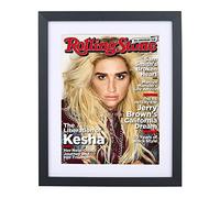 Mxtallup 8.5x11.25 Magazine Frame for the Wall,Displays Magazines Measuring 8 1/4 by 11-inches with White Mat (Measure Your Magazine)(Z851125W)