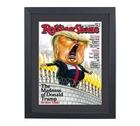 Mxtallup 8x10.75 Magazine Frame for the Wall,Displays Magazines Measuring 8 by 10 3/4-inches with Black Mat (Measure Your Magazine)(Z81075B)