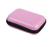 Mxtech Digital Storage Bag, Mini Pouch Organizer for Earphone, U Disk, Data Cable, Portable Case for Makeup, 5 Colors, Lightweight, Waterproof, Zipper Closure(Pink)