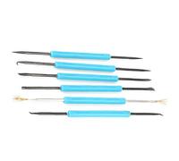 Mxtech Soldering Pick Set, Double-Headed Soldering Aid Tool, 6 Pieces, Portable, Pencil Style, Electronics Repair