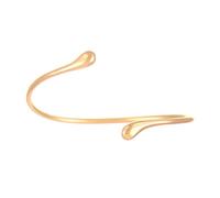 MXUHUI Geometric Irregular Bangle Bracelet Opening Arm Chain Fashion Bracelet Liquid Water Drop Metal Bracelet For Women, L, Alloy, no gemstone