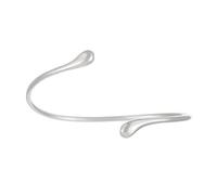 MXUHUI Geometric Irregular Bangle Bracelet Opening Arm Chain Fashion Bracelet Liquid Water Drop Metal Bracelet For Women, L, Alloy, no gemstone