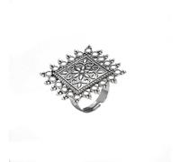 MXUHUI Vintage Knuckle Rings for Women Bohemian Retro Hollow Carved Flower Rings Boho Stackable Chunky Rings Set Y2k Ring Statement Rings Vintage Bohemian Style Jewelry for Women, Metal, No Gemstone